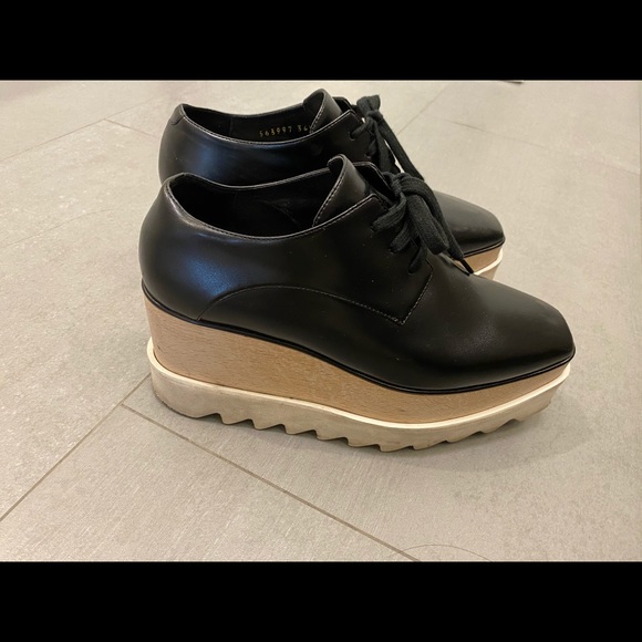 Stella McCartney Elyse brogue platform sz 5 - Picture 2 of 7